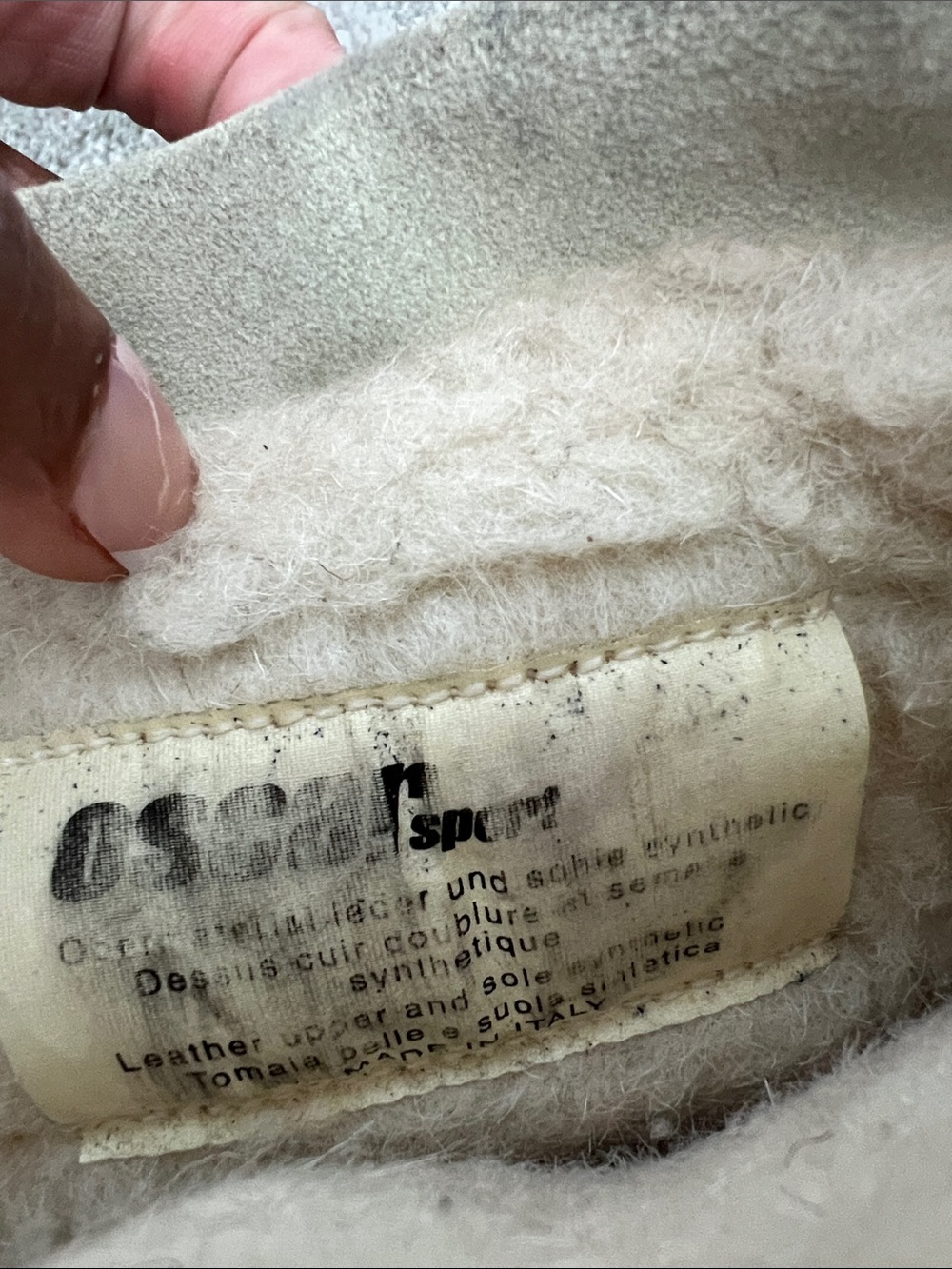 Real Fur Winter Boots in Cream with Brown Sole - Picture 8 of 13